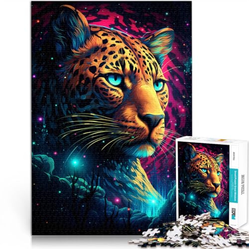 Puzzle für Erwachsene 1000 Teile Art Galaxy Leopard Toy Denkspiel 50 x 75 cm anspruchsvolles Spiel und Familienspiel für 14-Jährige von DLBHSG