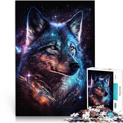 Puzzle für Erwachsene 1000 Teile Art Galaxy Wolf Denkspiel 26 x 38 cm tolles Geschenk für die ganze Familie für Teenager ab 14 Jahren Puzzle für Erwachsene 1000 Teile Art Galaxy Wolf Denkspiel 26 x 38 cm tolles Geschenk für die ganze Familie für Teenager ab 14 Jahren von DLBHSG