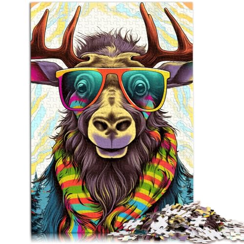 Puzzle für Erwachsene 1000 Teile Art Moose Herausforderndes Spiel Puzzles 50x75cm Lernspiel für Geburtstag Weihnachten von DLBHSG