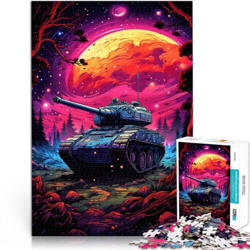 Puzzle für Erwachsene 1000 Teile Art Tank anspruchsvolles Spiel Puzzles 50 x 75 cm anspruchsvolles Spiel und Familienspiel für Teenager ab 14 Jahren von DLBHSG