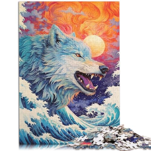 Puzzle für Erwachsene 1000 Teile Art Wolf das Puzzle 50 x 75 cm Spaß für Zuhause Geburtstagsgeschenk Reisegeschenk für Teenager ab 14 Jahren von DLBHSG