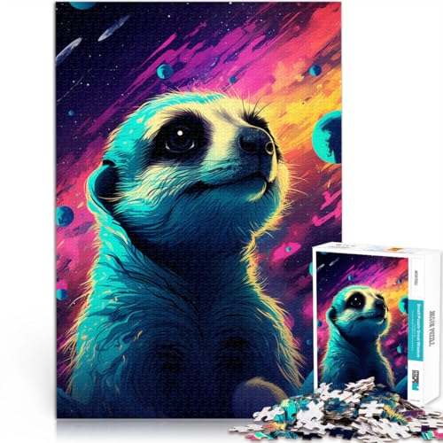 Puzzle für Erwachsene 1000 Teile Astronaut Erdmännchen Lernspielzeug Familienspiele 26 x 38 cm Fördert die Liebe zwischen Paaren Puzzle für Erwachsene 1000 Teile Astronaut Erdmännchen Lernspielzeug Familienspiele 26 x 38 cm Fördert die Liebe zwischen Paaren von DLBHSG