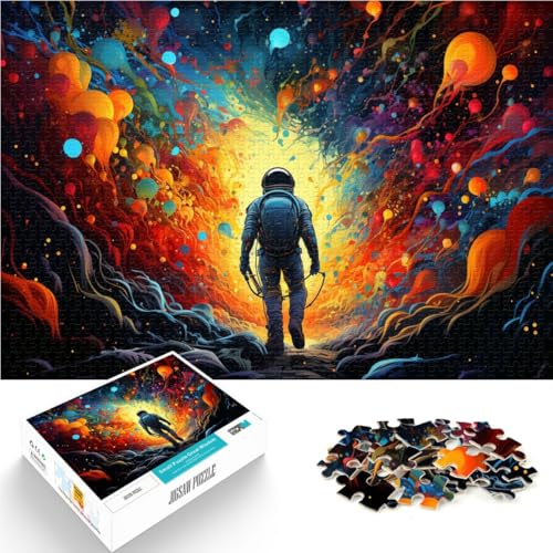 Puzzle für Erwachsene 1000 Teile Astronaut Lernspiele Heimdekorationspuzzle 50 x 75 cm einzigartige Heimdekoration und Geschenke von DLBHSG