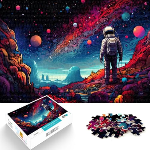 Puzzle für Erwachsene 1000 Teile Astronaut Steht auf der Galaxie Denkspiel 50 x 75 cm tolles Geschenk für die ganze Familie Puzzle für Erwachsene 1000 Teile Astronaut Steht auf der Galaxie Denkspiel 50 x 75 cm tolles Geschenk für die ganze Familie von DLBHSG