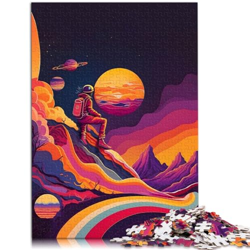 Puzzle für Erwachsene 1000 Teile Astronaut buntes Spielzeug Denkspiel 50 x 75 cm Künstlersammlung bildende Kunst für Teenager ab 14 Jahren von DLBHSG