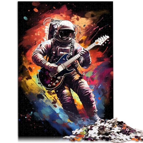 Puzzle für Erwachsene 1000 Teile Astronaut spielt Gitarre Spielspielzeug für die Familie Geschenk 26 x 38 cm Geburtstagsgeschenk Geschenke Wandkunst Puzzle für Erwachsene 1000 Teile Astronaut spielt Gitarre Spielspielzeug für die Familie Geschenk 26 x 38 cm Geburtstagsgeschenk Geschenke Wandkunst von DLBHSG