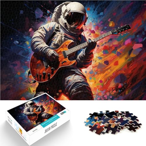 Puzzle für Erwachsene 1000 Teile Astronaut spielt Gitarre das Puzzle 26 x 38 cm geeignet als Schreibtischdekoration für Teenager ab 14 Jahren Puzzle für Erwachsene 1000 Teile Astronaut spielt Gitarre das Puzzle 26 x 38 cm geeignet als Schreibtischdekoration für Teenager ab 14 Jahren von DLBHSG