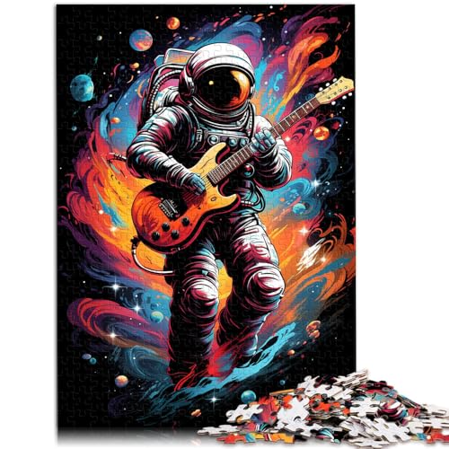 Puzzle für Erwachsene 1000 Teile Astronaut spielt Gitarre zum Stressabbau 26 x 38 cm mit passendem Poster und Quizblatt Puzzle für Erwachsene 1000 Teile Astronaut spielt Gitarre zum Stressabbau 26 x 38 cm mit passendem Poster und Quizblatt von DLBHSG
