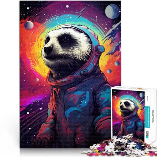 Puzzle für Erwachsene 1000 Teile Astronauten-Erdmännchen Lernpuzzle 50 x 75 cm anspruchsvolles Spiel und Familienspiel von DLBHSG