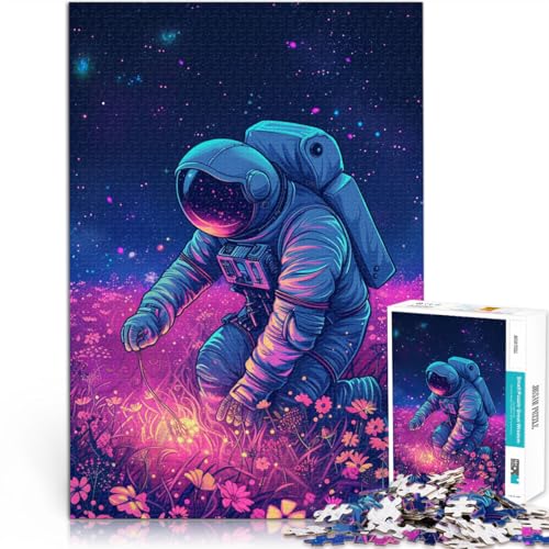 Puzzle für Erwachsene 1000 Teile Astronauten Spielzeug Lernspiele Stressabbau 50x75cm Geburtstagsgeschenk Geschenke Wandkunst von DLBHSG