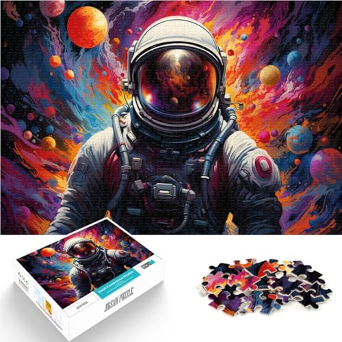 Puzzle für Erwachsene 1000 Teile Astronauten auf Planeten Spielzeug Lernspiele Stressabbau 50x75cm Einzigartige Geburtstage und Geschenke von DLBHSG