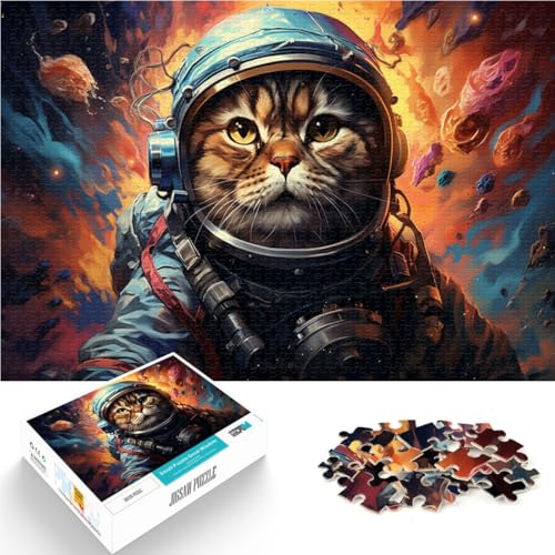 Puzzle für Erwachsene 1000 Teile Astronautenkatze Lernspiele Heimdekorationspuzzle 50 x 75 cm mit passendem Poster und Quizblatt Puzzle für Erwachsene 1000 Teile Astronautenkatze Lernspiele Heimdekorationspuzzle 50 x 75 cm mit passendem Poster und Quizblatt von DLBHSG