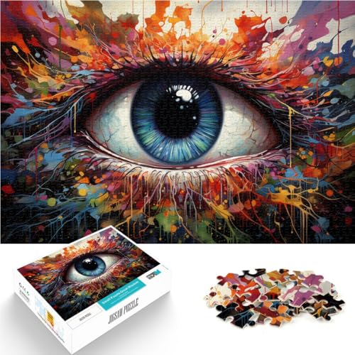 Puzzle für Erwachsene 1000 Teile Augen Denkspiel 26 x 38 cm Wanddekoration einzigartige Geburtstags Teenager ab 14 Jahren von DLBHSG
