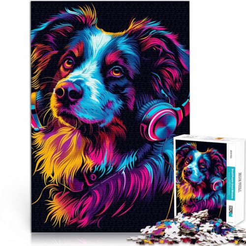 Puzzle für Erwachsene 1000 Teile Australian Cattle Dog Art Spaß für die ganze Familie 26 x 38 cm mit passendem Poster und Quizblatt Puzzle für Erwachsene 1000 Teile Australian Cattle Dog Art Spaß für die ganze Familie 26 x 38 cm mit passendem Poster und Quizblatt von DLBHSG