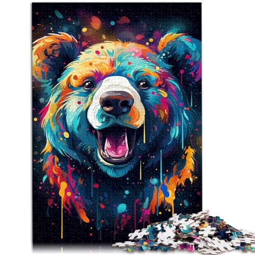Puzzle für Erwachsene 1000 Teile Bär Lernspielzeug 26 x 38 cm ganze Familie für Teenager ab 14 Jahren von DLBHSG