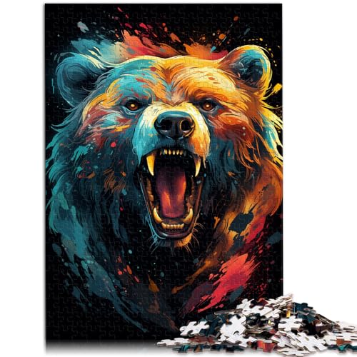 Puzzle für Erwachsene 1000 Teile Bärenkunst Lernpuzzle 50 x 75 cm Lernspiel für Geburtstag Weihnachten von DLBHSG