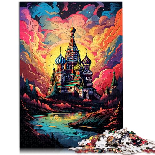 Puzzle für Erwachsene 1000 Teile Basilius-Kathedrale Stressabbau 50 x 75 cm ganze Familie von DLBHSG