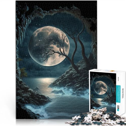 Puzzle für Erwachsene 1000 Teile Baum auf dem Mond Spaß für die ganze Familie 50 x 75 cm Geschenke für Freunde und Familie für Teenager ab 14 Jahren Puzzle für Erwachsene 1000 Teile Baum auf dem Mond Spaß für die ganze Familie 50 x 75 cm Geschenke für Freunde und Familie für Teenager ab 14 Jahren von DLBHSG