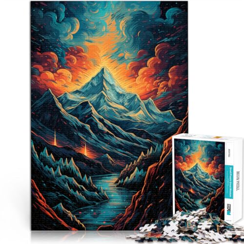 Puzzle für Erwachsene 1000 Teile Berg-Everest anspruchsvolles Spiel Geschenke 50 x 75 cm geeignet als Schreibtischdekoration für Teenager ab 14 Jahren von DLBHSG