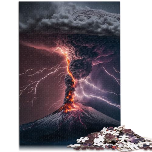 Puzzle für Erwachsene 1000 Teile Berg Fuji Japan pädagogisches Spielzeug zum Stressabbau Puzzle 50 x 75 cm geeignet als Schreibtischdekoration von DLBHSG