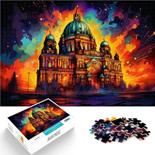 Puzzle für Erwachsene 1000 Teile Berliner Dom Deutschland Spielzeug Lernspiele Stressabbau 50x75cm Lernspiel für Geburtstag Weihnachten von DLBHSG