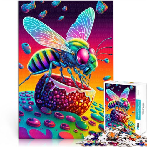 Puzzle für Erwachsene 1000 Teile Bienen Familienunterhaltungsspielzeug 50 x 75 cm ganze Familie ab 14 Jahren von DLBHSG