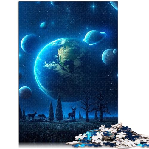 Puzzle für Erwachsene 1000 Teile Blaues Universum Spielzeug Lernspiele Stressabbau 50 x 75 cm Lernspiel für Geburtstag Weihnachten von DLBHSG