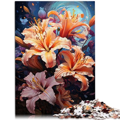 Puzzle für Erwachsene 1000 Teile Blumen Denkspiel 26 x 38 cm Spaß für Zuhause Geburtstagsgeschenk Reisegeschenk von DLBHSG
