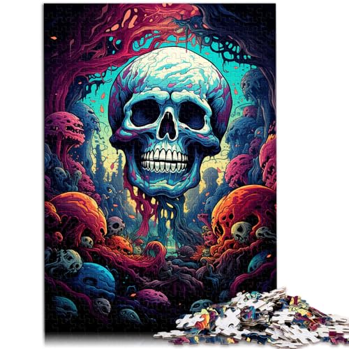 Puzzle für Erwachsene 1000 Teile Böser Totenkopf Lernspiele Heimdekoration Puzzle 26x38cm ganze Familie von DLBHSG