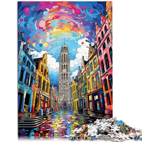 Puzzle für Erwachsene 1000 Teile Brügge Spielzeug Denkspiel 50 x 75 cm Spaß bei Aktivitäten zu Hause Geburtstagsgeschenk Reisegeschenk von DLBHSG