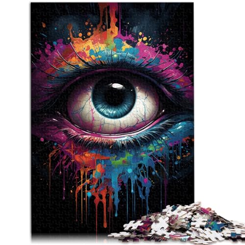 Puzzle für Erwachsene 1000 Teile Bunte Fantasieaugen Spielzeug Lernspiele Stressabbau 50 x 75 cm Geschenke für Freunde und Familie Puzzle für Erwachsene 1000 Teile Bunte Fantasieaugen Spielzeug Lernspiele Stressabbau 50 x 75 cm Geschenke für Freunde und Familie von DLBHSG