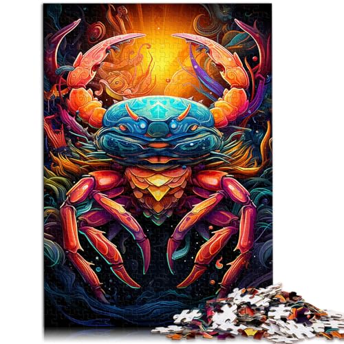 Puzzle für Erwachsene 1000 Teile Bunte Fantasiekrabbe anspruchsvolles Spiel Geschenke 50 x 75 cm anspruchsvolles Spiel und Familienspiel von DLBHSG