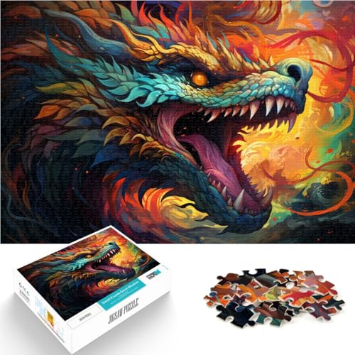 Puzzle für Erwachsene 1000 Teile Bunte Fantasy-Monster Spielzeug Lernspiele Stressabbau 50 x 75 cm anspruchsvolles Spiel und Familienspiel von DLBHSG