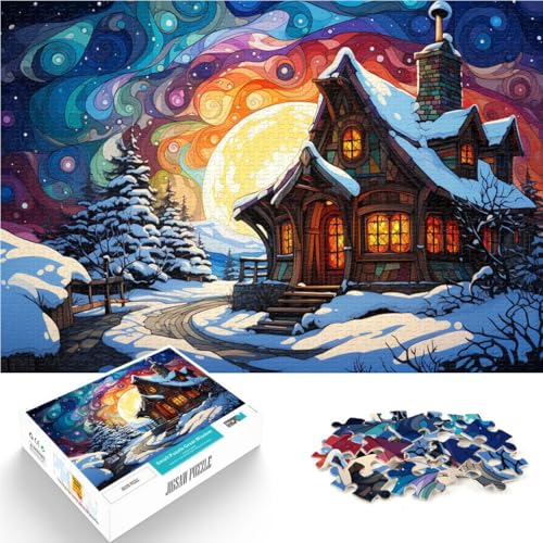Puzzle für Erwachsene 1000 Teile Bunte Iglu-Landschaft Lernspiele Heimdekoration Puzzle 26 x 38 cm tolle Geschenke und Spielzeuge von DLBHSG