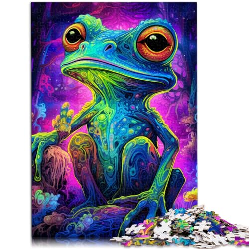 Puzzle für Erwachsene 1000 Teile Bunte Laubfrösche Lernpuzzle 50 x 75 cm ganze Familie von DLBHSG