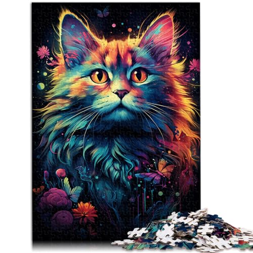 Puzzle für Erwachsene 1000 Teile Bunte getigerte Katze anspruchsvolles Spiel Geschenke 26 x 38 cm Lernspiel für Geburtstag Weihnachten Puzzle für Erwachsene 1000 Teile Bunte getigerte Katze anspruchsvolles Spiel Geschenke 26 x 38 cm Lernspiel für Geburtstag Weihnachten von DLBHSG