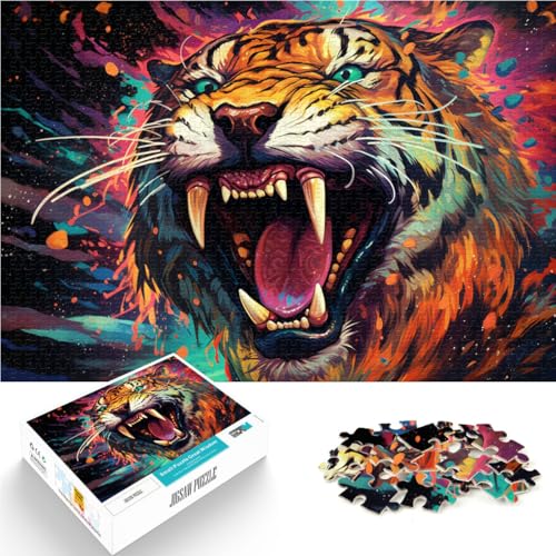Puzzle für Erwachsene 1000 Teile Bunter Alien-Tiger Familienaktivitätspuzzle 50 x 75 cm Lernspiel für Geburtstag Weihnachten Puzzle für Erwachsene 1000 Teile Bunter Alien-Tiger Familienaktivitätspuzzle 50 x 75 cm Lernspiel für Geburtstag Weihnachten von DLBHSG