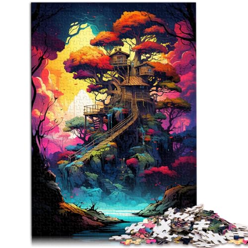 Puzzle für Erwachsene 1000 Teile Buntes Baumhaus-Puzzle für Lernspiel-Herausforderungsspielzeug 50x75cm Lernspiel für Geburtstag Weihnachten Puzzle für Erwachsene 1000 Teile Buntes Baumhaus-Puzzle für Lernspiel-Herausforderungsspielzeug 50x75cm Lernspiel für Geburtstag Weihnachten von DLBHSG