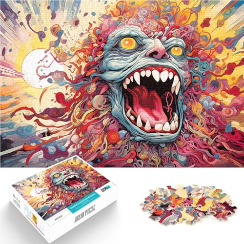 Puzzle für Erwachsene 1000 Teile Buntes Explosionsdämon-Lernpuzzle 26 x 38 cm Anspruchsvolles Spiel und Familienspiel von DLBHSG