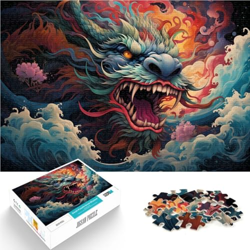 Puzzle für Erwachsene 1000 Teile Chinesischer Drache im galoppierenden Meer Familienunterhaltungsspielzeug 50x75cm Geburtstagsgeschenk Geschenke Wandkunst Puzzle für Erwachsene 1000 Teile Chinesischer Drache im galoppierenden Meer Familienunterhaltungsspielzeug 50x75cm Geburtstagsgeschenk Geschenke Wandkunst von DLBHSG