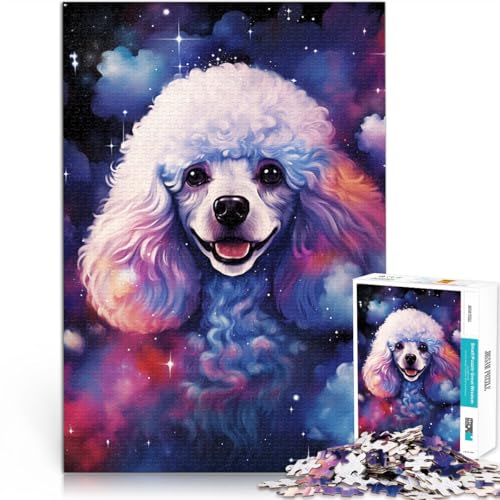 Puzzle für Erwachsene 1000 Teile Cosmic Poodle Spielzeug Lernspiele Stressabbau 26 x 38 cm tolles Geschenk für die ganze Familie von DLBHSG