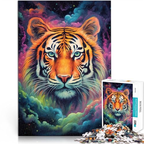 Puzzle für Erwachsene 1000 Teile Cosmic Tiger-Quizspiel 50 x 75 cm anspruchsvoll Aber unterhaltsam und humorvoll für Teenager ab 14 Jahren von DLBHSG