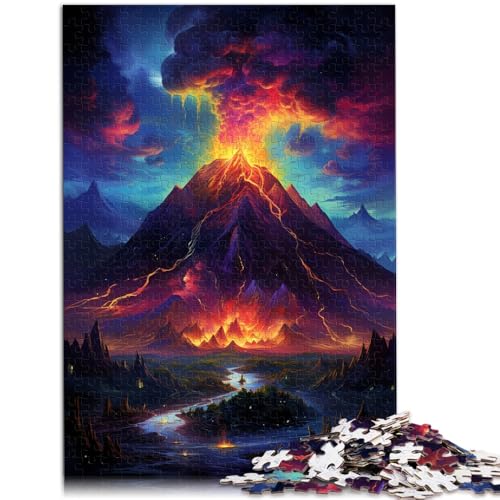 Puzzle für Erwachsene 1000 Teile Der Vulkan ist ausgebrochen Lernspielzeug 50 x 75 cm Künstlersammlung Bildende Kunst für Teenager ab 14 Jahren von DLBHSG