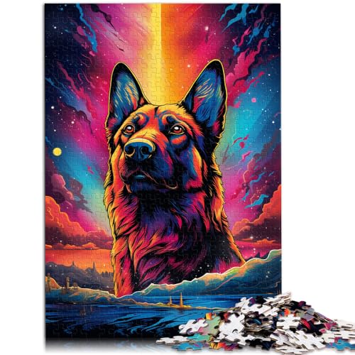 Puzzle für Erwachsene 1000 Teile Deutscher Schäferhund Familienunterhaltungsspielzeug 50 x 75 cm anspruchsvolles Spiel und Familienspiel von DLBHSG