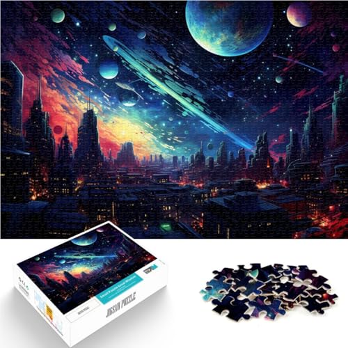 Puzzle für Erwachsene 1000 Teile Die Stadt der Zukunft auf dem Planeten Spielzeug Denkspiel 50 x 75 cm Stressabbau schwierige Herausforderung Puzzle für Erwachsene 1000 Teile Die Stadt der Zukunft auf dem Planeten Spielzeug Denkspiel 50 x 75 cm Stressabbau schwierige Herausforderung von DLBHSG