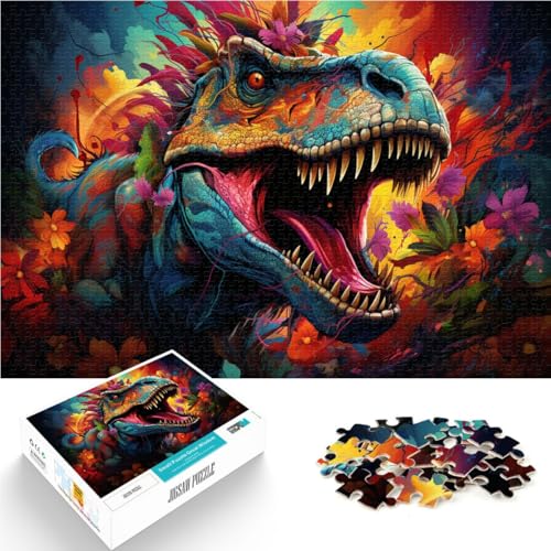 Puzzle für Erwachsene 1000 Teile Dinosaurier Denksportaufgabe 26 x 38 cm Lernspiel für Geburtstag Weihnachten für Teenager ab 14 Jahren von DLBHSG