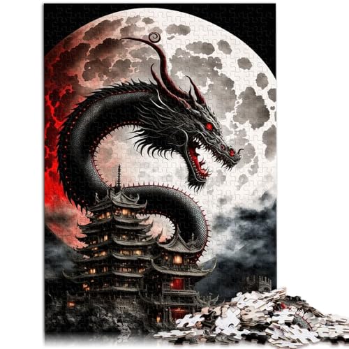 Puzzle für Erwachsene 1000 Teile Drachen-Puzzle – anspruchsvolles Spiel 26 x 38 cm zum Stressabbau schwierige Herausforderung von DLBHSG