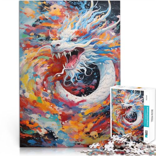 Puzzle für Erwachsene 1000 Teile Drachenkunst Spaß für die ganze Familie 50 x 75 cm mit passendem Poster und Quizblatt für 14-Jährige Puzzle für Erwachsene 1000 Teile Drachenkunst Spaß für die ganze Familie 50 x 75 cm mit passendem Poster und Quizblatt für 14-Jährige von DLBHSG