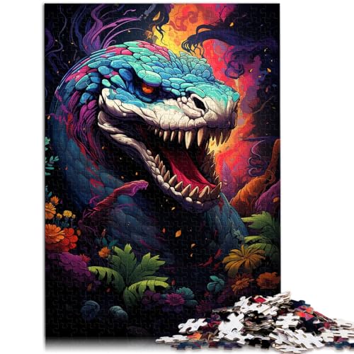 Puzzle für Erwachsene 1000 Teile Dschungel-Muster mit giftiger Schlange 50 x 75 cm stärkt die Liebe zwischen Paaren für Teenager ab 14 Jahren von DLBHSG