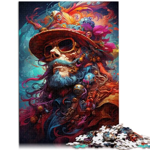 Puzzle für Erwachsene 1000 Teile EIN Skelett-Piratenkapitän anspruchsvolles Spiel 26 x 38 cm Geburtstagsgeschenk Geschenke Wandkunst Puzzle für Erwachsene 1000 Teile EIN Skelett-Piratenkapitän anspruchsvolles Spiel 26 x 38 cm Geburtstagsgeschenk Geschenke Wandkunst von DLBHSG